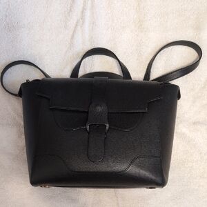 Senreve Midi Maestra Black Pebbles Leather